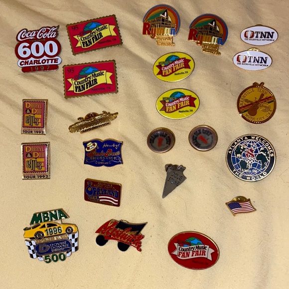 Various Other - Vintage Collector Pins-NASCAR,Nashville,Olympics,Carnival Cruise,Others-
